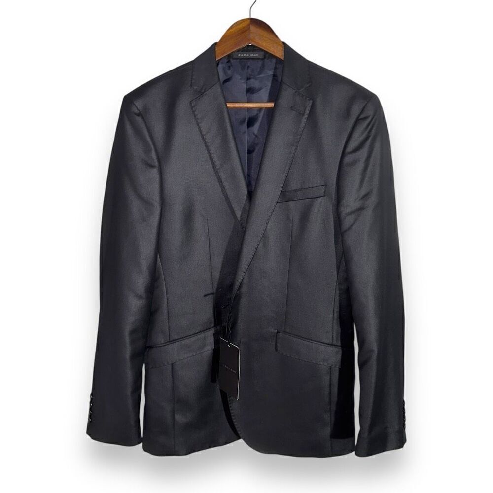 NWT Zara Men’s Shiny Tuxedo Jacket Sz Size 40